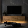 Hanah Home Soporte para TV Neon Illuminated - Atlantic Pine